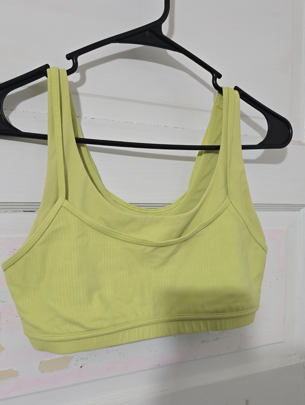 lululemon athletica Light Green Ribbed Sports Bralette